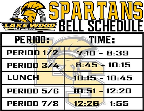 Spartans Bell Schedule